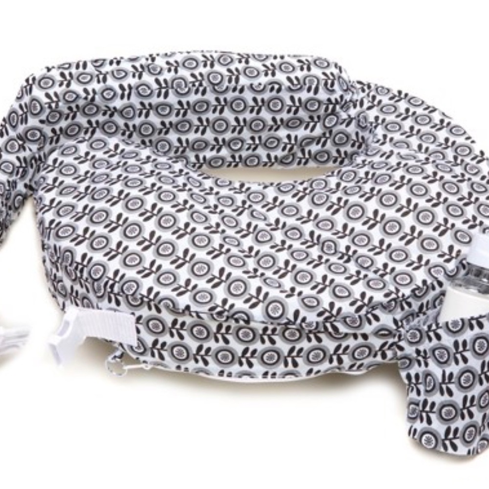 Modern Black and White Nursing Pillow
